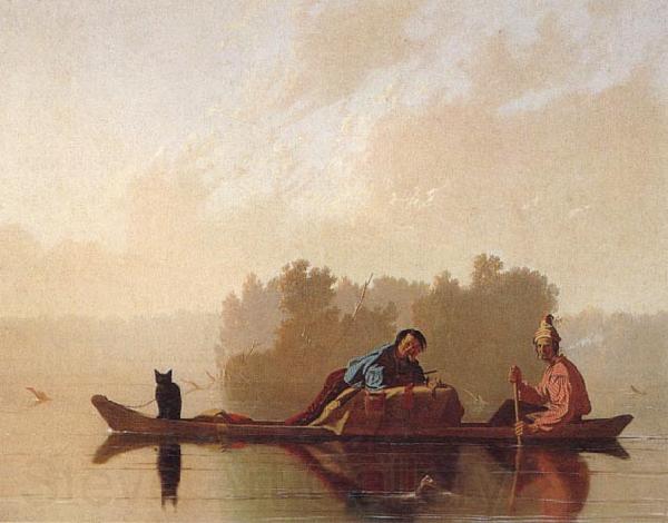 George Caleb Bingham Fur Traders Descending the Missouri Spain oil painting art